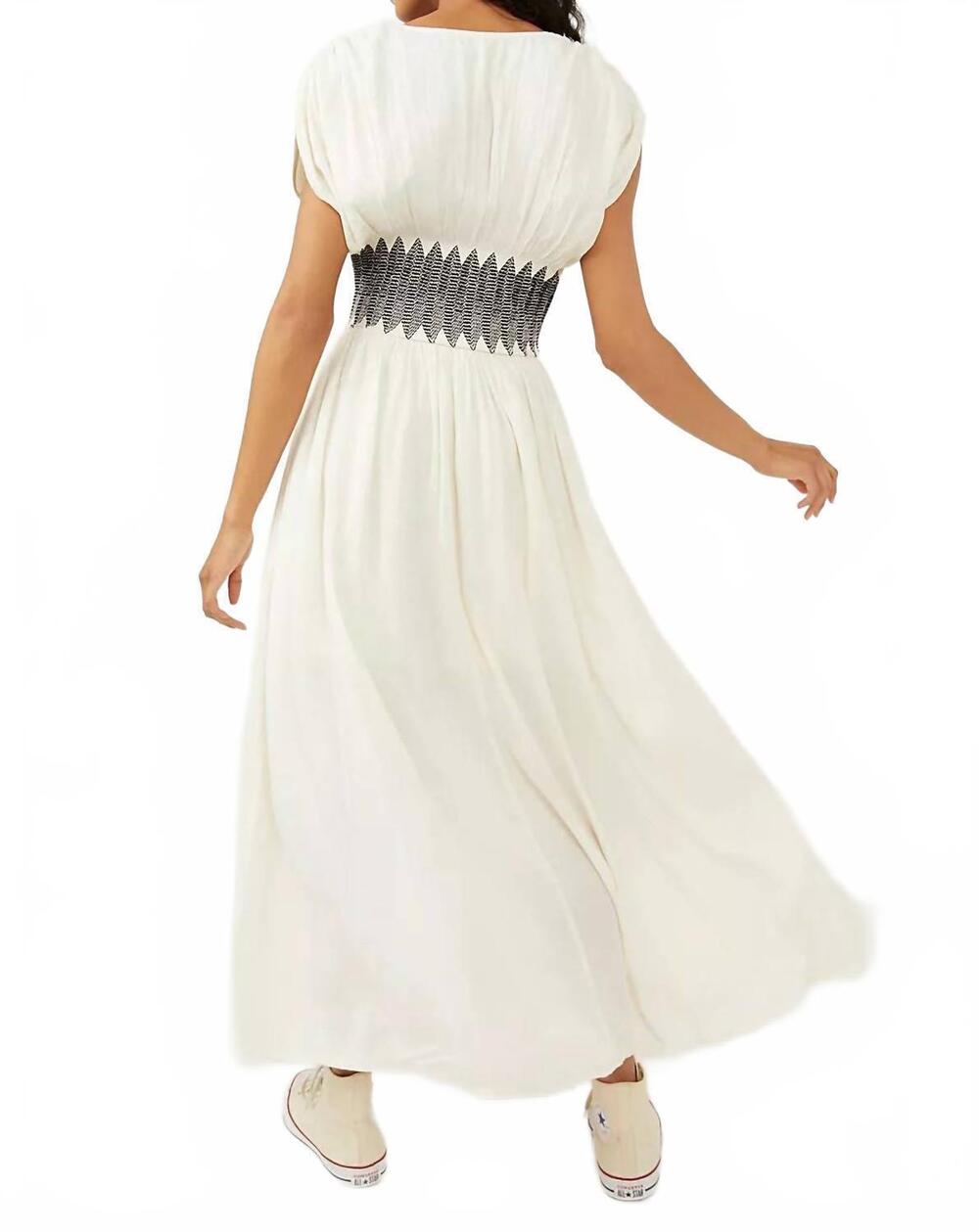 NEW FREE PEOPLE devon maxi dress in tea - Picture 3 of 5